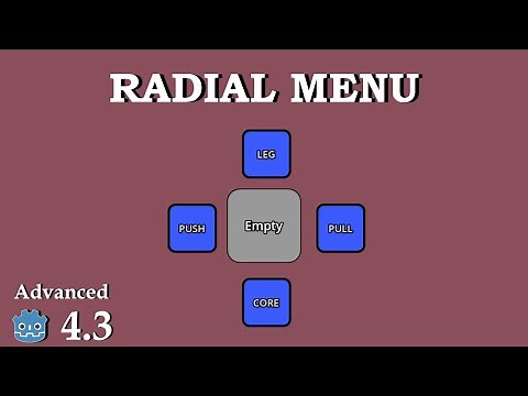 How to create a radial menu - Learn Godot 4 UI - no talking