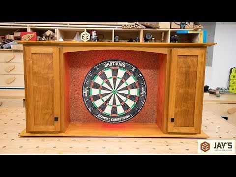 Cherry Dartboard Cabinet - Complete, in-depth build - 294
