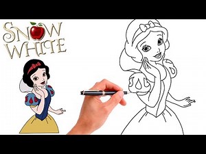 How To Draw SNOW WHITE // EASY // Step-By-Step