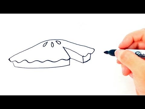 Cómo dibujar una Tarta paso a paso | Dibujo fácil de Tarta