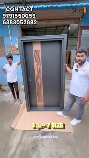 🤩ரொம்ப PREMIUM’ஆனா STEEL DOOR 🤩 | Book today✅ #chennai #steeldoor #doors #interior #doordesign