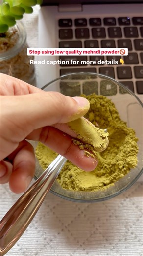 Mehendi powder ki quality check kaise kare | How to choose good mehndi powder for dark stain #shorts