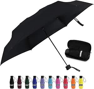 Amazon.com: Yoobure Small Mini Umbrella with Case Light Compact Design Perfect for Travel Lightweight Portable Parasol Outdoor Sun&Rain Umbrellas