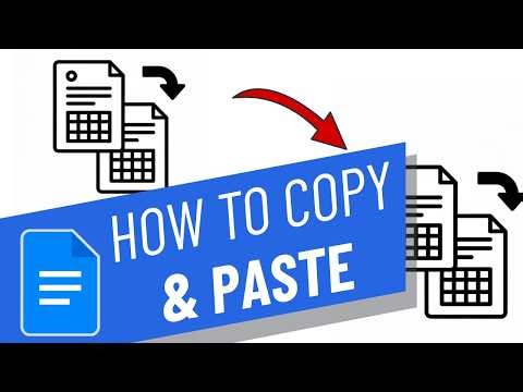 How To Copy and Paste on Google Docs