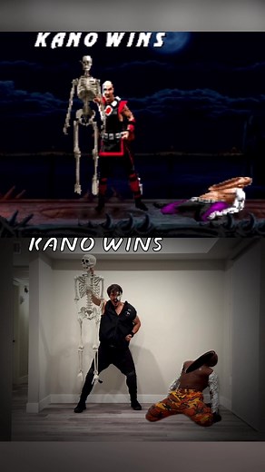 Real Life Kano Fatality from Mortal Kombat