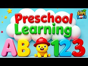 Preschool Learning activities for 3 year olds at home | Learn ABC Phonics Shapes Numbers Colors 🌈