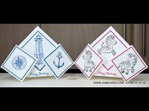 No.551 - Double Diamond Card - JanB UK Stampin’ Up! Independent Demonstrator
