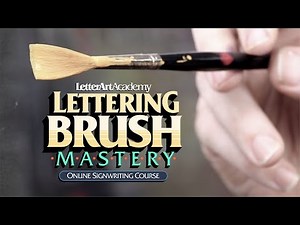 LETTERING BRUSH MASTERY. New Sign Painting Course Online