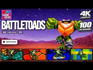 [100% & NO DAMAGE] Battletoads | GAME GEAR LONGPLAY | FULL GAME | 4K