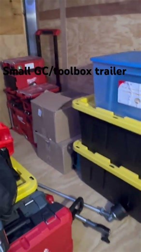 Mini tool box trailer! #trailer #tools #gc