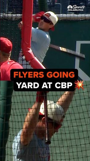 Flyers players were crushing home runs at Citizens Bank Park ahead of Phillies vs. Astros