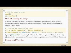 How to Center an Image on a Canvas in Tkinter