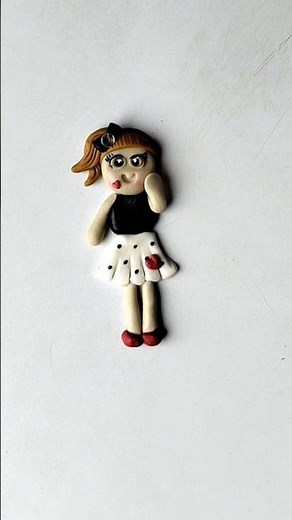 DIY Fun and Creative Clay Craft Ideas | DIY Clay Cute Girl | Clay Girl Figurine #shorts #viral #clay