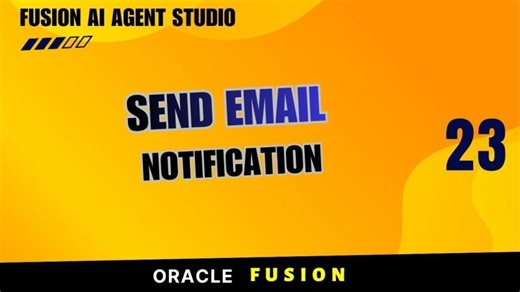 23. Send Email Node in Workflow Agent | Send Email Notification in Oracle Fusion AI Agent Studio | BEENUM LEARNING
