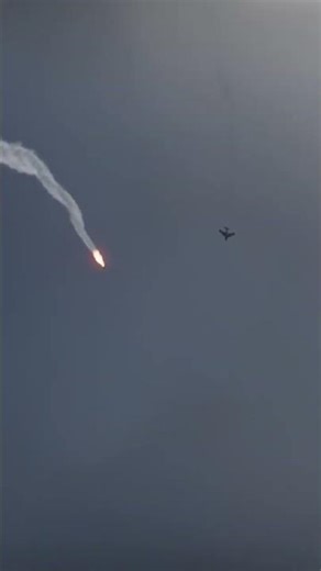 Rocket Launch Toward incoming Jet