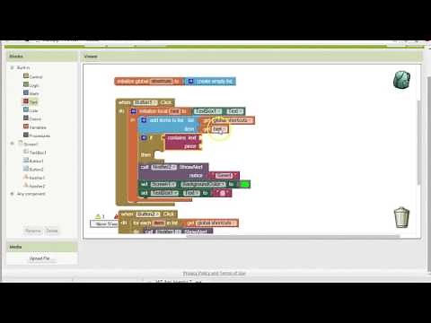 Create if test, String comparison, and local variable in AppInventor