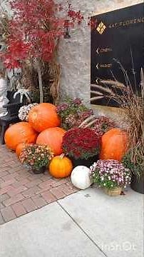 hollyween decor, elora downtown, waterloo, ontario, Canada..🍁🍁