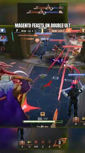 Magneto feasts on Double lets #marvelrivals #magneto #gamingshorts