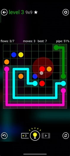 FLOW FREE 9X9 LEVEL 3 COMPLETE SOLUTION