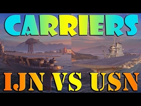 World of Warships - IJN vs USN Carriers - What a MESS