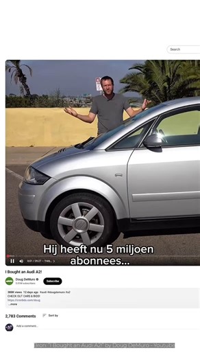 Een Auto van Engel bij een van de grootste auto-YouTubers ter wereld 🚙🎥 Part 2 Dat een auto die wij onder handen hebben genomen nu in het bezit is van Doug DeMuro, een van de grootste namen op het gebied van automotive content op YouTube, is natuurlijk wel mega vet!! Dutch Munich vond de auto voor Doug in Duitsland en schakelde ons in om hem onder handen te nemen. Daarna kwam de auto via Inbound Motorsports uiteindelijk bij Doug DeMuro in San Diego terecht. 🇺🇸 Supertof om zoveel berichten te