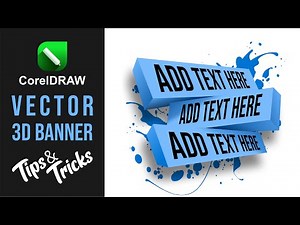 🔥 Learn to Create Stunning 3D Vector Banners with CorelDRAW! 🔥