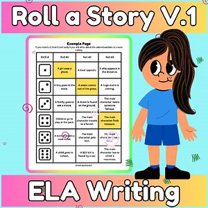 ROLL A STORY: Creative Writing Activity English Language Arts Dice Game (V.1)