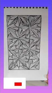 Triangle pattern #doodlearttutorial #artscraft