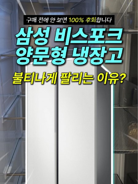 대용량 삼성 비스포크 냉장고 추천