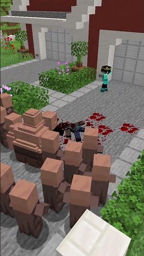 Using a SCANNER to Find Villager's Scary Secrets in Minecraft.. #minecraft#shorts