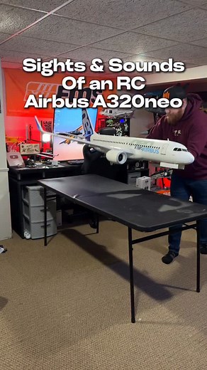 287K views · 20K reactions | The E-flite Airbus A320neo looks amazing, and has a ton of great features. From the full flaps, to the landing gear light, it’s a fantastic looking model. It has plenty of thrust too, ask me how I know.. Haha. Battery bay fits a 6S 5000mah 100c battery no problem. It also flies as good as it looks! Check out my maiden flight video where I fly it in over 20mph winds! #rcjet #airbus #a320 #radiocontrol #remotecontrol #rchobby | Mach3RC | Facebook