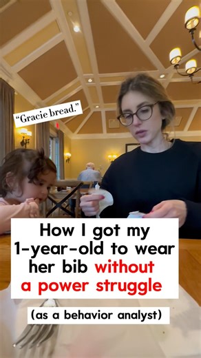 How I got my 1-year-old to wear her bib without a power struggle
