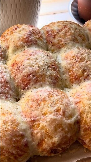 Easy Pizza Pull-Apart Bread | Soft & Cheesy Snack Recipe 🍕