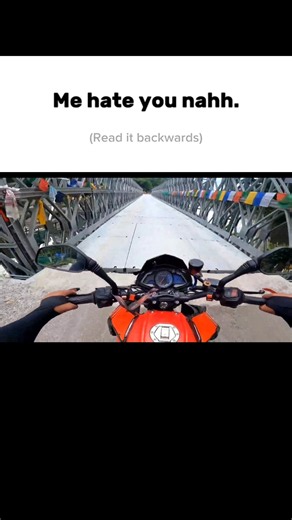 Read it backwards? #biker #bikeride #shorts #shortvideo