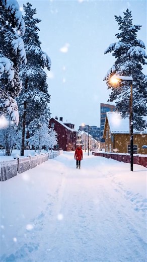 Heavy snow blankets the northern Swedish city of Kiruna as temperatures drop below freezing. Locals woke up to a stunning white landscape, marking an early start to the winter season. Stay safe and enjoy the Arctic beauty! ❄️✨ 📍 Kiruna, Sweden — October 2025 @topfans | When Weather Strikes
