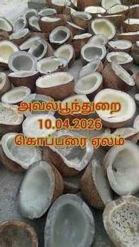 தேங்காய் எண்ணெய் உற்பத்தியாளர்கள் கவனத்திற்கு | அவல்பூந்துறை கொப்பரை விற்பனை | #Avalpoondurai