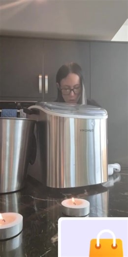 The EUHOMY portable ice maker produces 26lbs of bullet ice daily, with quiet operation and easy auto-cleaning – perfect for home or camping.