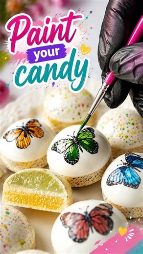 How to Paint Candy🎨 | Beautiful Satisfying Candy Decoration #asmr #candymaking #chocolate