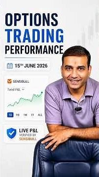 Options Trading Journey | Live P&L Verified by Sensibull