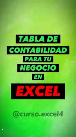 Tabla de Contabilidad Eficaz para Tu Negocio en Excel