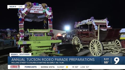 Preparation underway for the Tucson Rodeo Parade