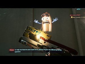 Talking to my favorite gun Skippy - Cyberpunk 2077