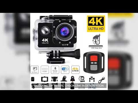 4K Action Camera 1080P/30FPS WiFi 2.0" 170D Underwater Waterproof Helmet Video Recording Camera Spor