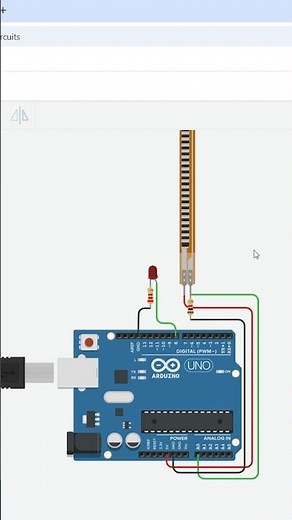 Flex Sensor Arduino Project 💡 | Tinkercad Circuits + C++ Programming