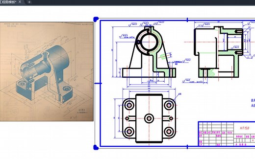 UG/NX练习 零件三维建模及生成工程图