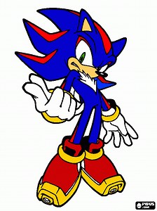 Shadic The Hedg coloring page, printable Shadic The Hedg