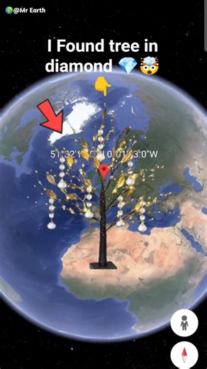 I Found tree in diamond 💎🤯 on Google maps and google earth #shots #mr earth