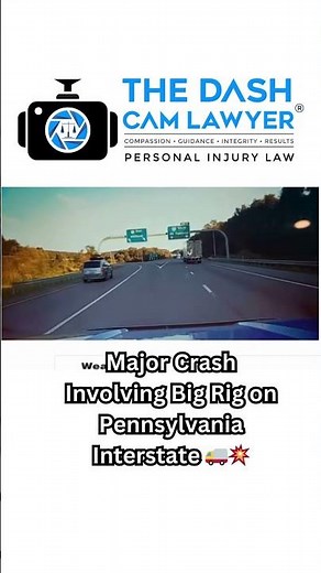 Shocking Dash Cam Footage Major Crash Involving Big Rig on Pennsylvania Interstate 🚚💥