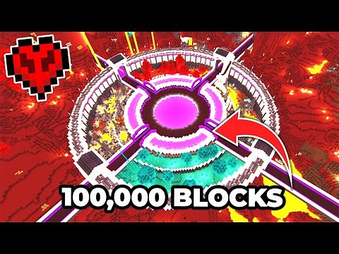 I Cleared 50,000 Blocks in the Nether to Build This in Minecraft Hardcore