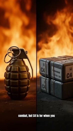C4 vs Grenade Explosive Comparison